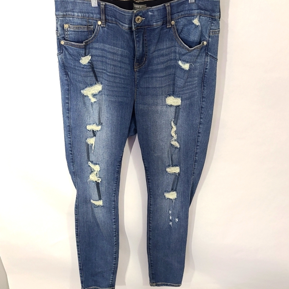 Torrid Women's Size 18R Bombshell Skinny Blue Jeans Pants Casual Street Wear